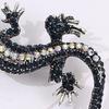 Antique Style Lizard Brooch Unique Alloy Reptile Design Fashion Accessory For Coat Bag Decoration Birthday Present