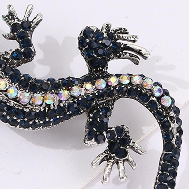 Antique Style Lizard Brooch Unique Alloy Reptile Design Fashion Accessory For Coat Bag Decoration Birthday Present