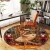 1PC ballet dancer christmas Office Round Area Rug, Under Office Chairs Bedroom Living Room Home Decor,Carpet for Office, -1110211