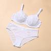 Large Breasts Show Small Lace Gathered Large Size Underwear Set Thin Full Cup Fat Girl Bra