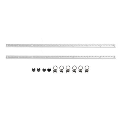 1 Pair Aluminum L Track Rail 100cm Cargo Securing Lashing Rail L Track Tie Down System Kit with