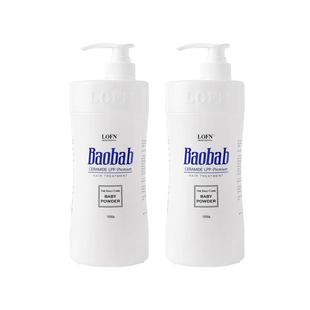 Ropn Baobab Ceramide LPP Premium Hair Treatment Baby Powder 1000ml (2 bottles)