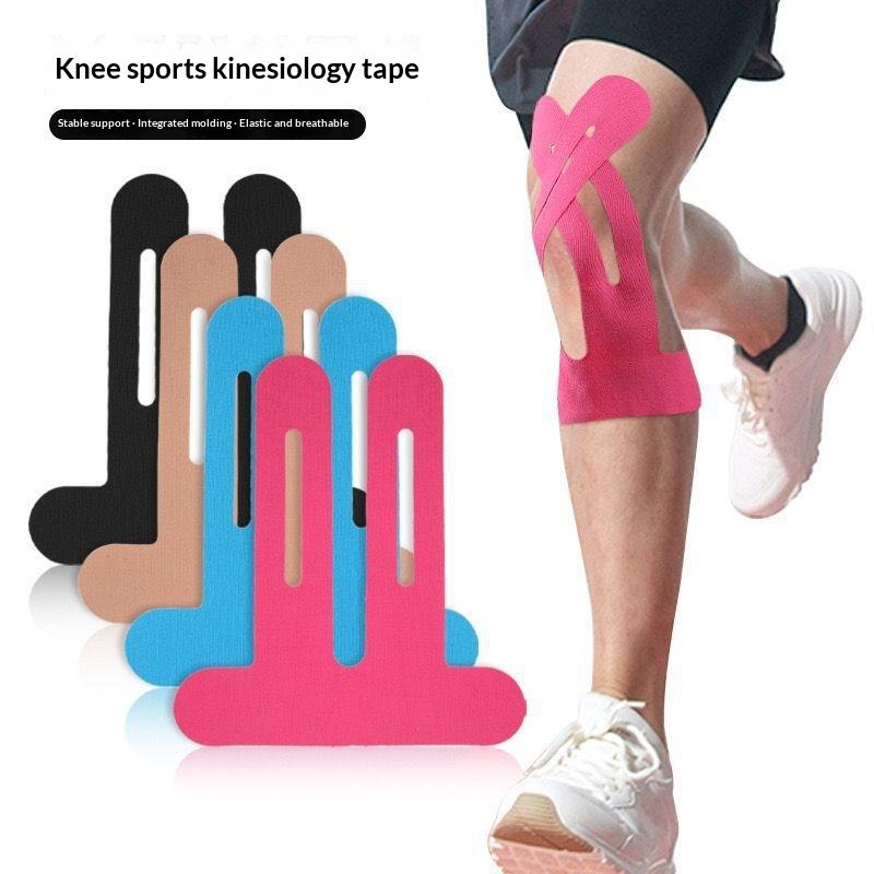 Knee Support Tape 10Pcs Pre-Made Gentle Pain Relief Tape 3 Colors for Post-Injury Rehabilitation Care