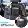 TXF4   Car Hanging Trash Can Seat Back Storage Box For Mercedes Benz AMG W204 W212 W176 GLC CLA GLA E Interior Auto Accessories