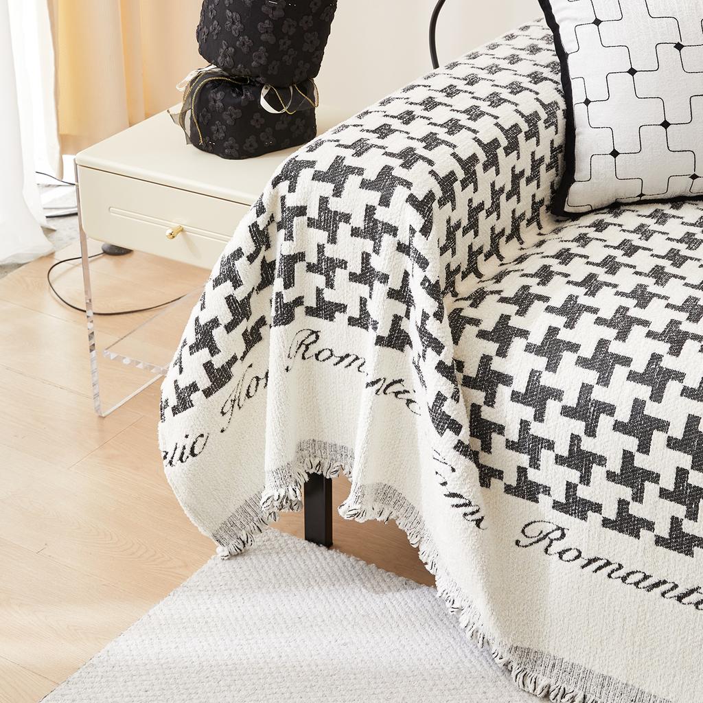 Houndstooth Sofa Towel Four Seasons Universal Elastic Sofa Cover Blanket All-inclusive Universal One-piece Full Cover Anti-cat Scratch Sofa Cover
