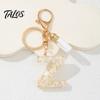 Lightweight Keychain Pendant, Letter A-Z Charm with Tassel, Alphabet Car Decoration Initial Metal Keyring for Handbag Backpack Bag Pendant Accessory