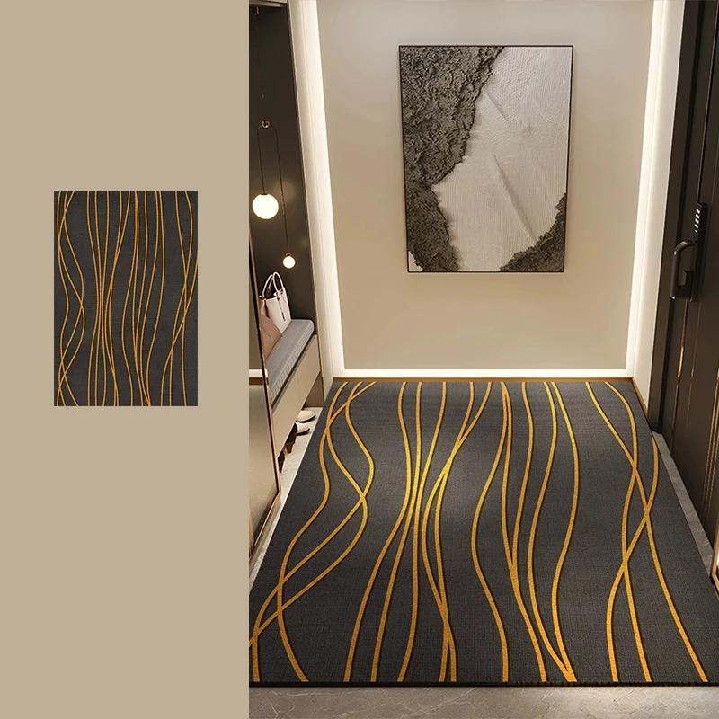 Modern Minimalism Entry Door Mat Anti-slip Hallway Carpet Welcome Rug Dirt Trapping Washable Rugs Entrance Doormat Home Decorate