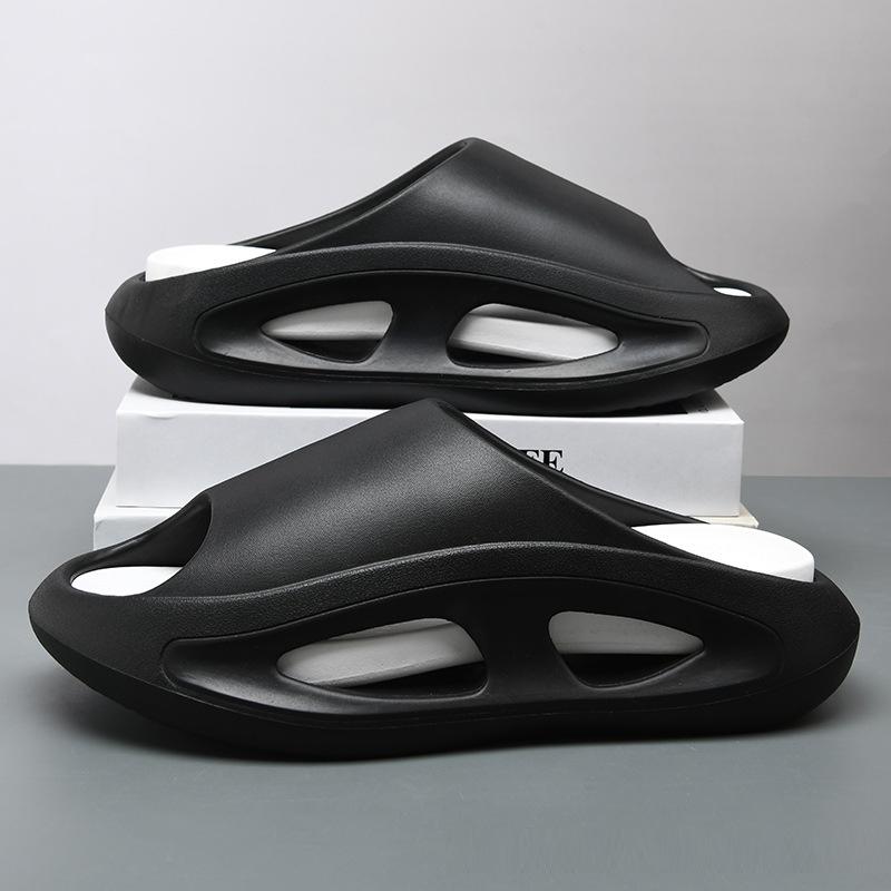 Fashion Comwarm New Summer Platform Slippers For Men Non-Slips Open Toe Flip Flops Men Fashion Beach Sandals Bathroom Slippers Outdoor