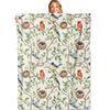 Bemalter Kolibri mit Blumen digital bedruckte Polyester-Samt-Flanell-Decke Weiche Fleece-Sofa-Abdeckdecken für Betten