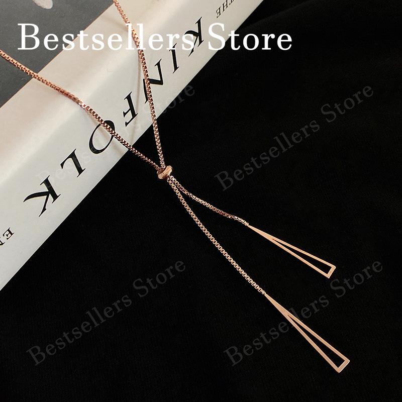 Fashion 925 Sterling Silver/Gold-Plated Tassel Pendant Necklace for Women - Charm Jewelry Gift