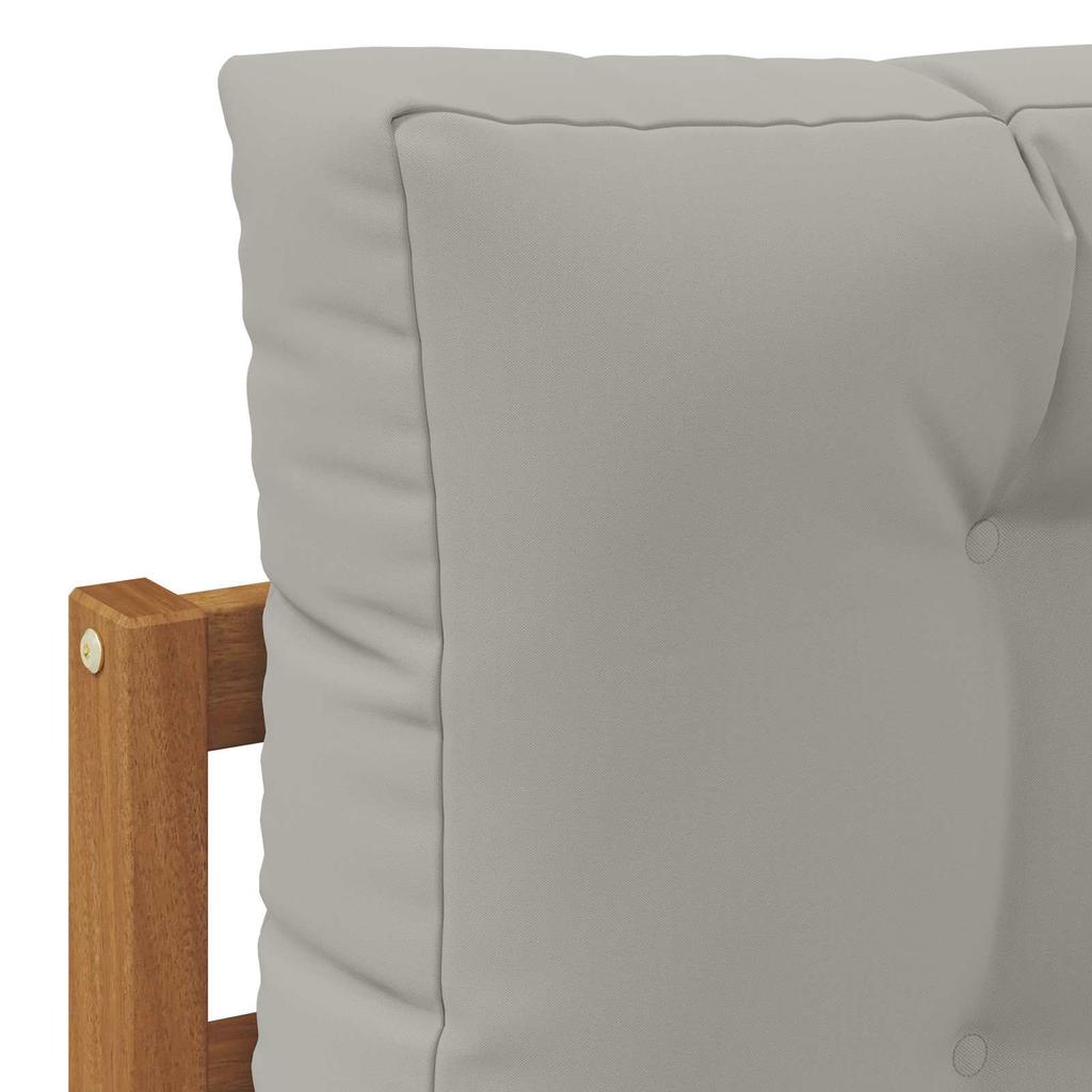 Outdoor Sofa Set with Cushions 7 Pcs Natural and Light Grey