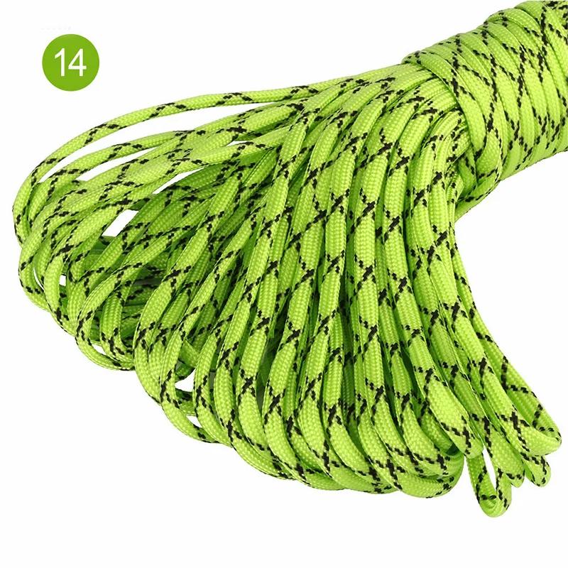 5/10/20M 5mm Parachute Cord 7 Core Strand Ropes Camping Tent Rope for Outdoor Bundling Bag Climbing Cords DIY Material