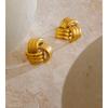 Eetit Classic Stainless Steel Geometric Stud Earrings 18K PVD Plated Metal Waterproof Women Daily Popular Fashion Jewelry Gift