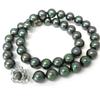 [Your and My Jewelry Box] Black Pearl Necklace - Peacock Color  Black Mother-of-Pearl Pearl 10.0mm Up, 45cm (Single Item) ¥9940 Made In Japan [Gift