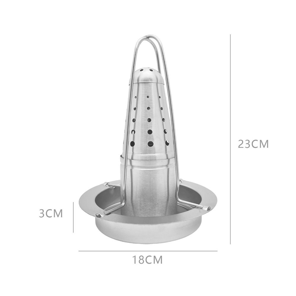 Vertical Chicken Roaster Stand Detachable Turkey Roasting Rack Beer Can Chicken Roasting Rack  BBQ