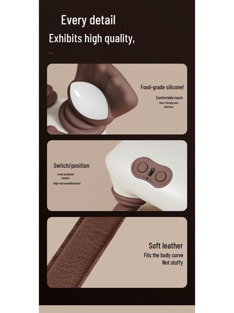Portable Shoulder and Neck Massager with Heat and Human Hand Imitation Kneading