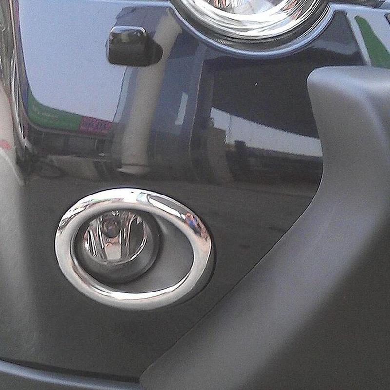 Car Eyebrow ABS Cover Front Fog Light Lamp Frame Stick Cover Trim 2PCs For Nissan X-Trail XTrail T31/Rogue 2008 2009 2010 2011