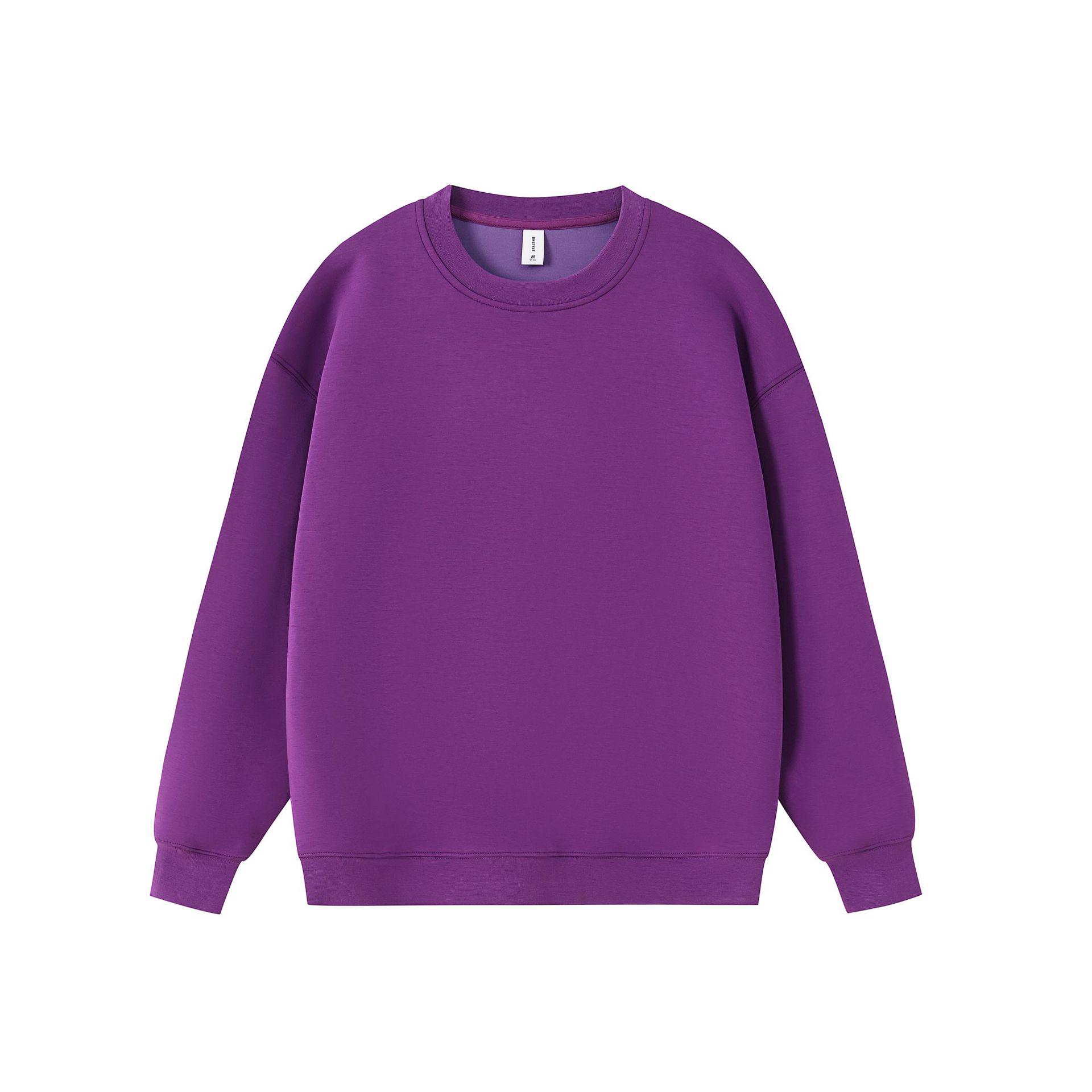 400g Heavyweight Round Neck Sweatshirt - Liquid Cotton, Unisex Drop Shoulder for Autumn/Winter XXXL