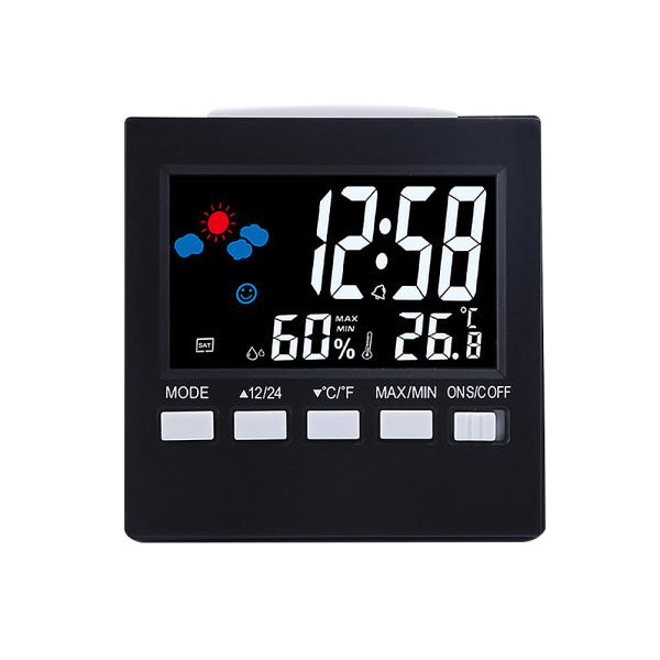 Buy 1PC Thermometer Electronic Large Screen Alarm Clock Thermometer