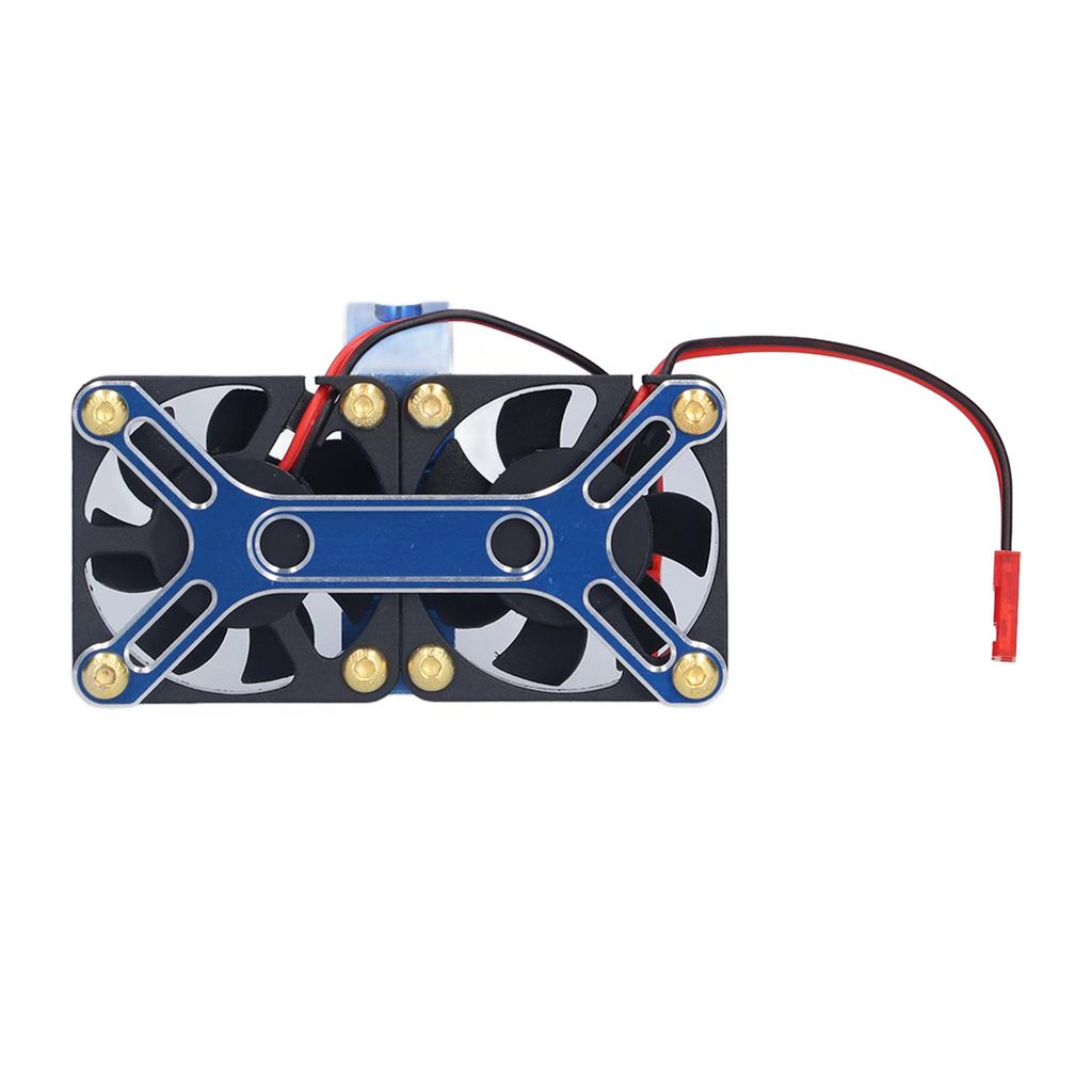 4985 1717 Aluminum Alloy Brushless Motor Cooling Fan Heat Sink for Traxxas 15 RC CarBlue