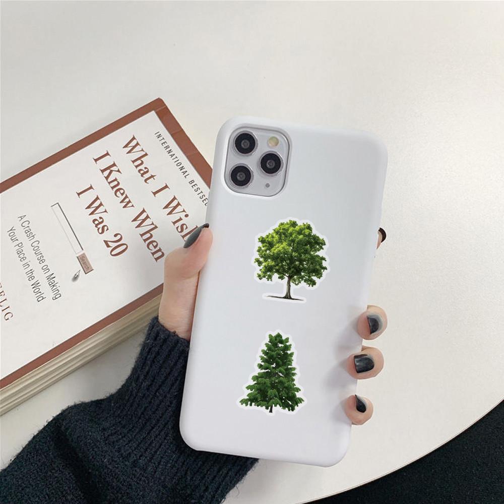 50 Pcs Cute Cartoon Transparent Forest Secret Stickers Natural Forest Plant Landscape Decal Laptop Phone Decoration Sticker