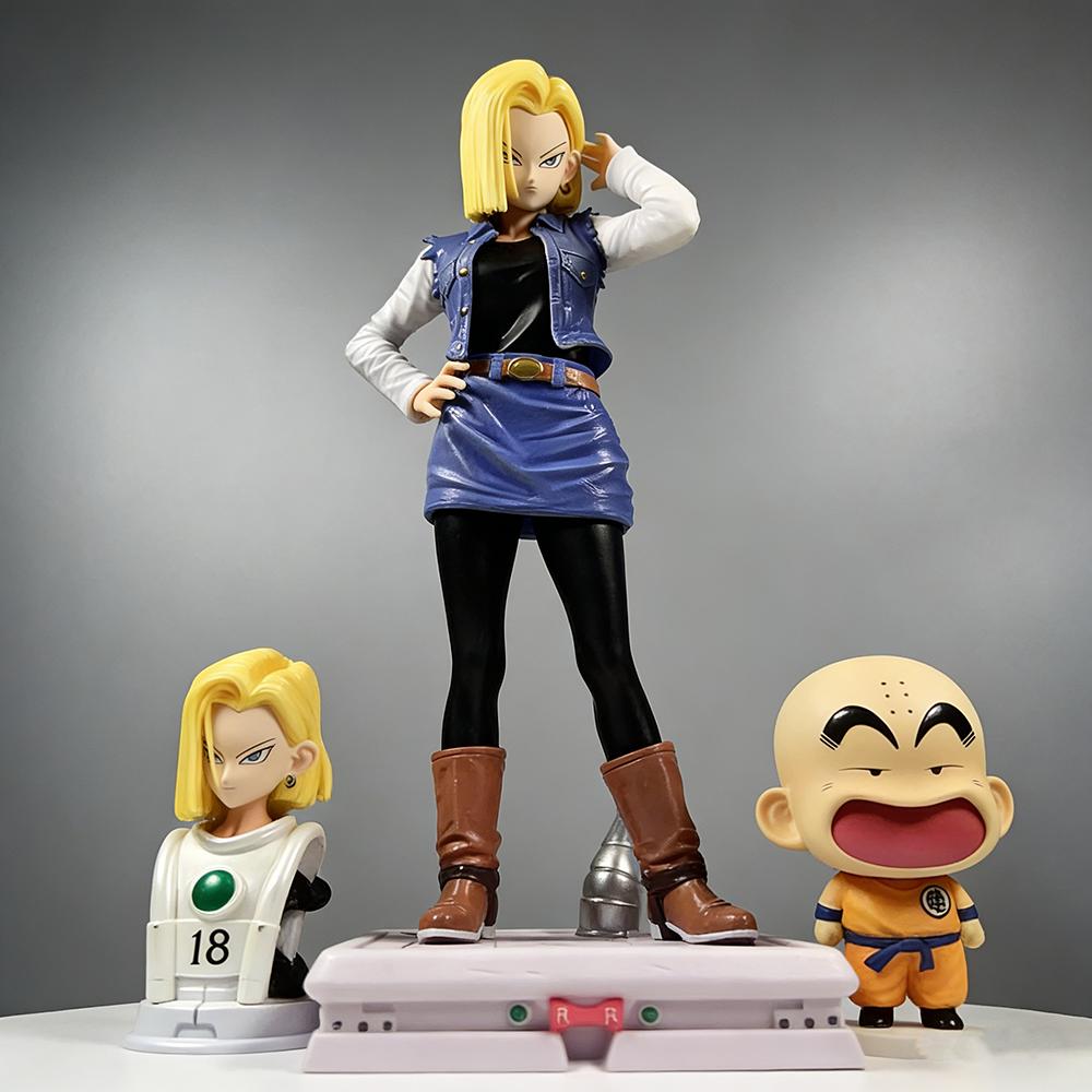 Anime Dragon Ball Z Android 18 Figure 28cm/11.02inch VF Statue Pvc Action Figures Collection Model Toys Gifts