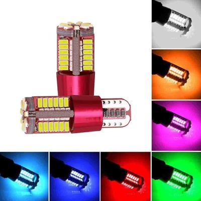 2/1pc T10 57SMD LED Canbus senza errori Super Bright Auto Car Wedge Lampadina