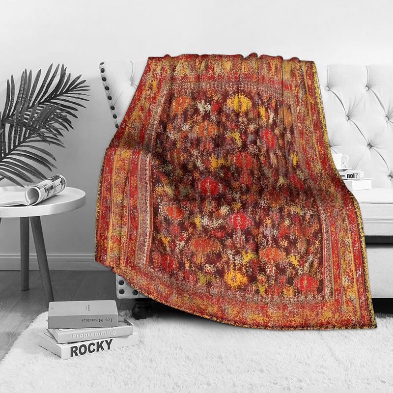 Turkish Vintage Rug Traditional Area Kilim Rug Handmade Persian Shag Rug for Living Room Bedroom Decor