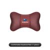 Car Headrest Neck Pillow Breathable Mesh Neck Support Valve Cap For Subaru Impreza Legacy WRX STI BRZ Forester XV Outback Levorg PP111