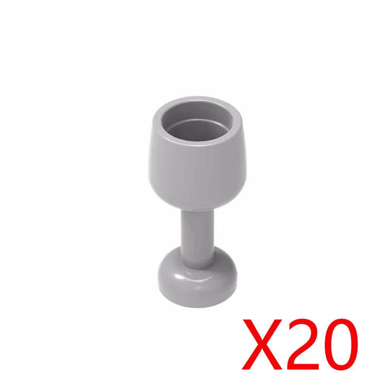 MOC City Food Building Blocks Vegetable Fruit Banana Pizza Chicken Dessert Wine Glass Printed Accessories Bricks Kids Toys N11