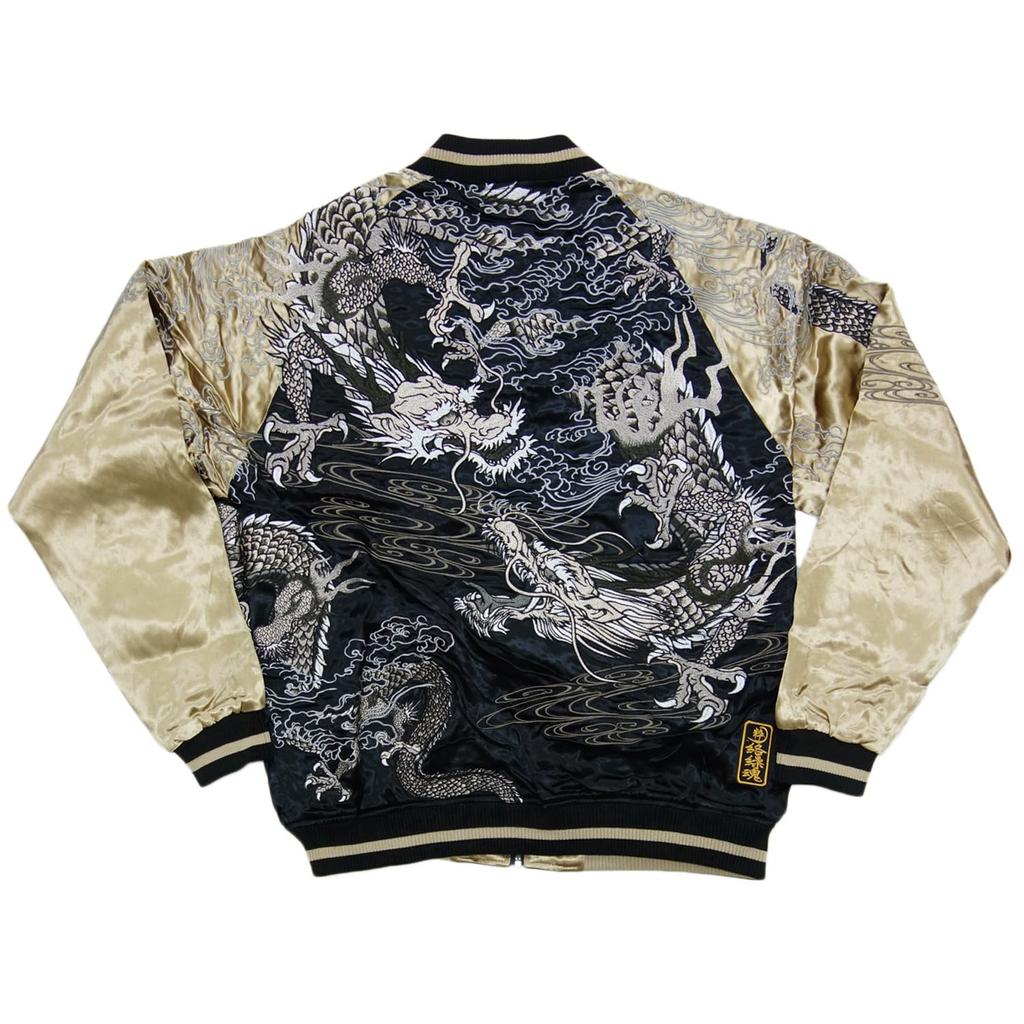 Karakuri Damashii Sukajan Japonský vzor 233067 [Karakuri Tamashii] Pánský (LL(XL), Černá)