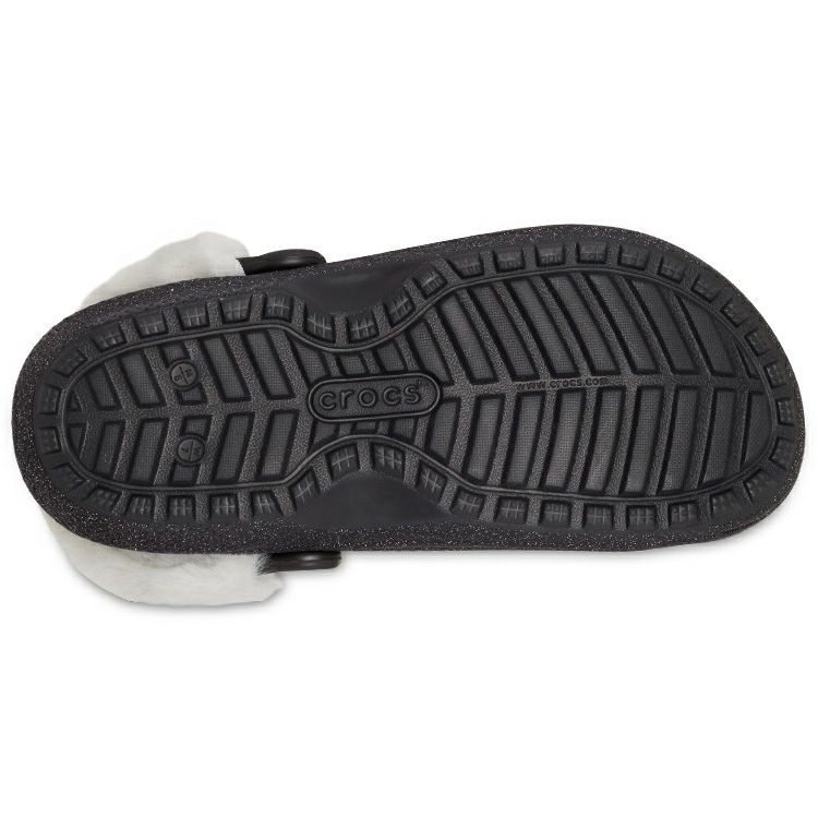 Crocs Classic Lined Clog Disco Glitter Unisex Sneakers Black 208075-0ZS