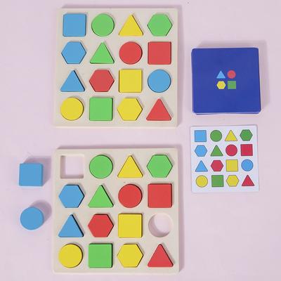 Montessori Form Farbe Geometrische Matching Game Memory Schach Sorter Spielzeug Farbe Sensorischen Pädagogisches Spielzeug Für Kinder Baby
