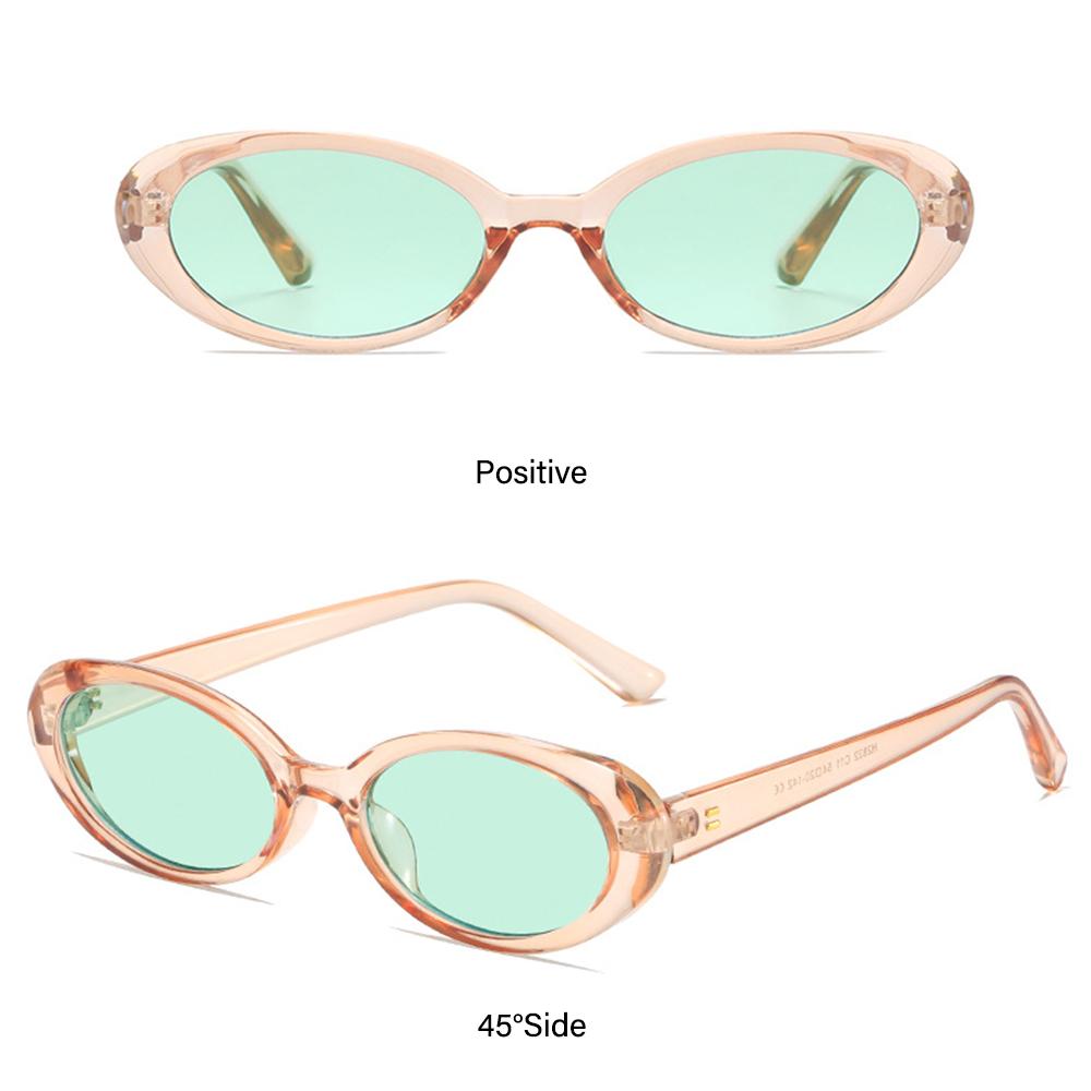 Summer Retro Oval Sunglasses   Retro Sun Glasses Small Frame UV400 Protection Trendy Women  Oval Glasses Eyewear Shades