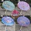1PC Umbrella 70/82CM Oil Paper for Women Girl Performance Photo Props Antique Umbrella Parasol Satin Cloth Tassel