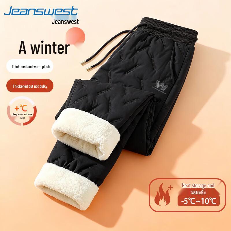 

Jeanswest Men s Fleece-Lined Windproof Water-Repellent Casual Pants M