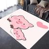 2025 New Cute Pink Pig Carpet Rug for Living Room Bedroom Home Sofa Decoration,Kids Play Non-slip Floor Mat