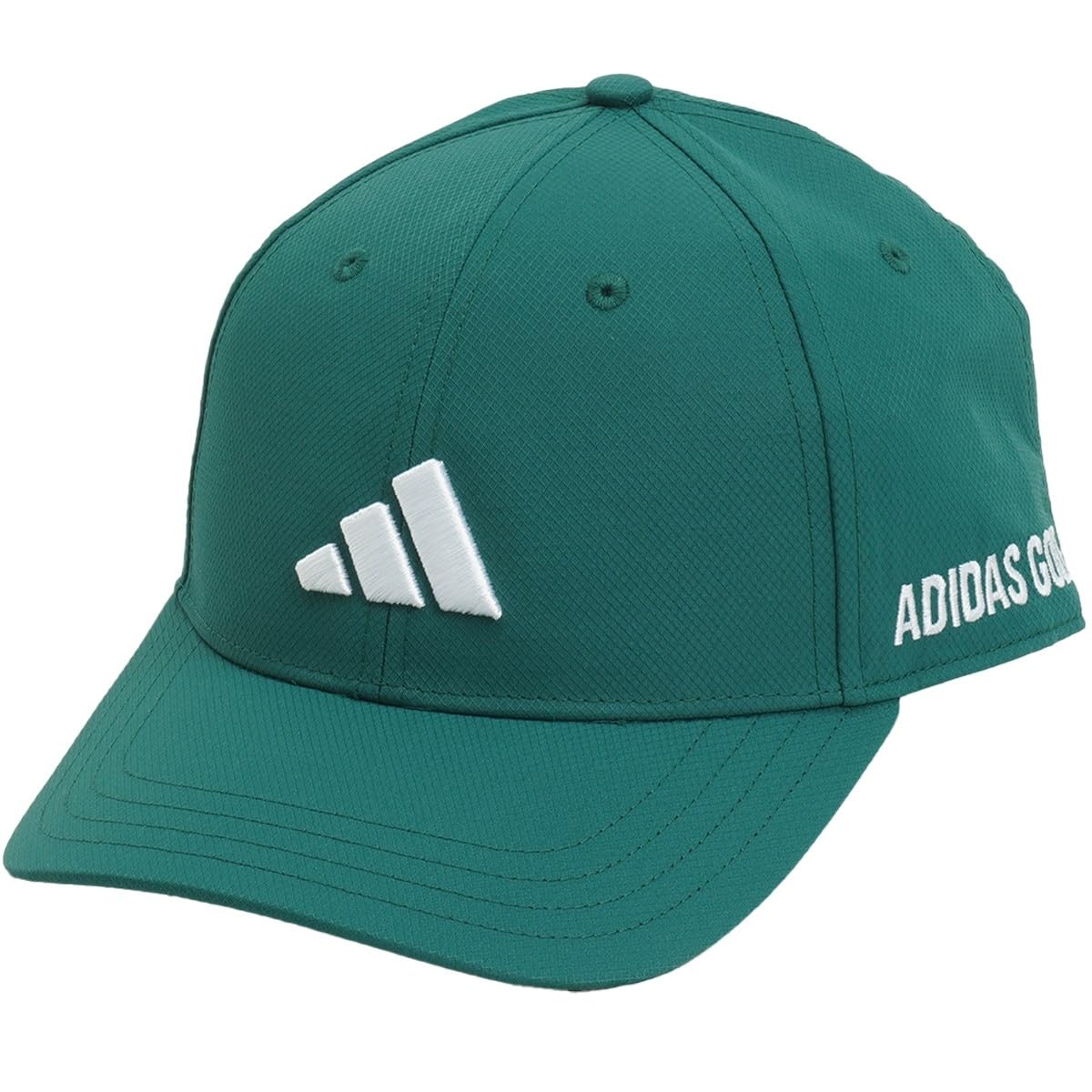 

Adidas Golf Golf Cap with Side College Logo, Green/White