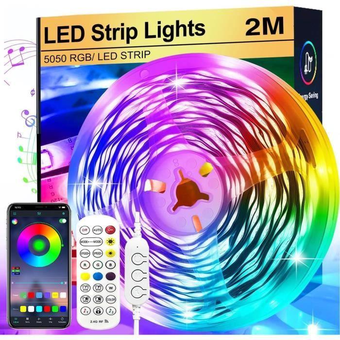 Bande Lumineuse LED - FUPT - 2M - Multicolore - Télécommande Infrarouge - Intérieur/Extérieur
