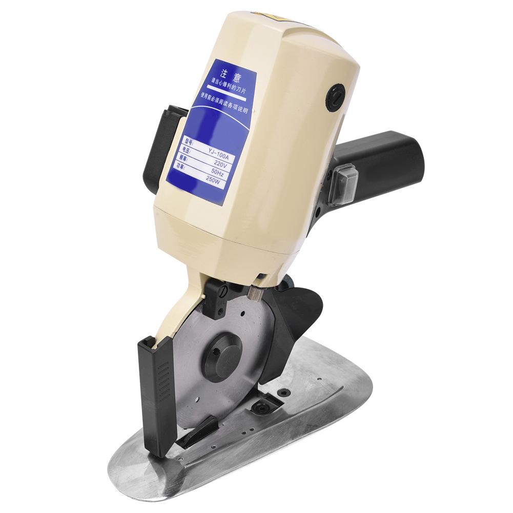 Elektrické nůžky YJ-100A Ruční řezací stroj s kulatým nožem, šicí příslušenství