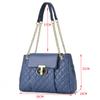 Fashion Chain Soft Leather Wrinkled Crossbody Underarm Bag New Embroidered Shoulder Bag Trendy Women's Bag