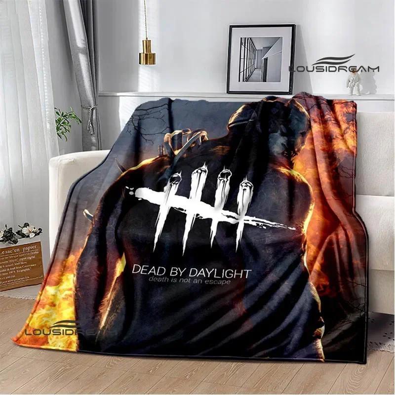 Coperte Stampate 3D Gioco D-Dead By Daylight Coperta Calda per Bambini Morbida e Confortevole Coperta da Casa da Viaggio Regalo di Compleanno