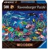 Ravensburger Monde Marin Multicolour Wooden Puzzle 500 Pieces Blue