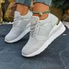 Women's Wide Width Platform Sneakers, Lace-Up Athletic Casual Shoes, Summer Wholesale Walking Shoes In Stock