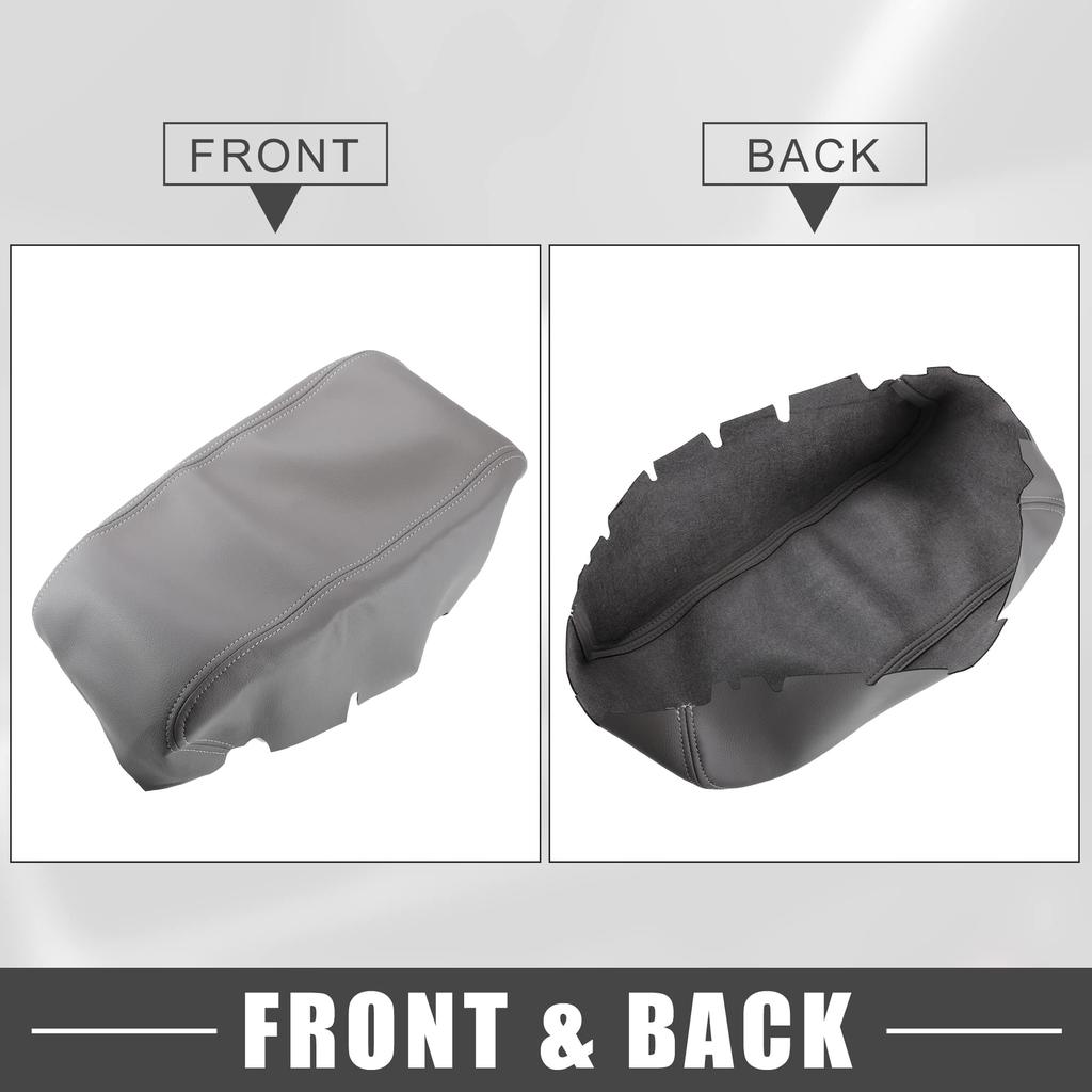 ABSOPRO Car Center Console Seat Armrest Interior Storage Cover Trim for Jeep Grand Cherokee Dodge Durango Gray Cover, Protector, 2011-2020, 2011-2020,