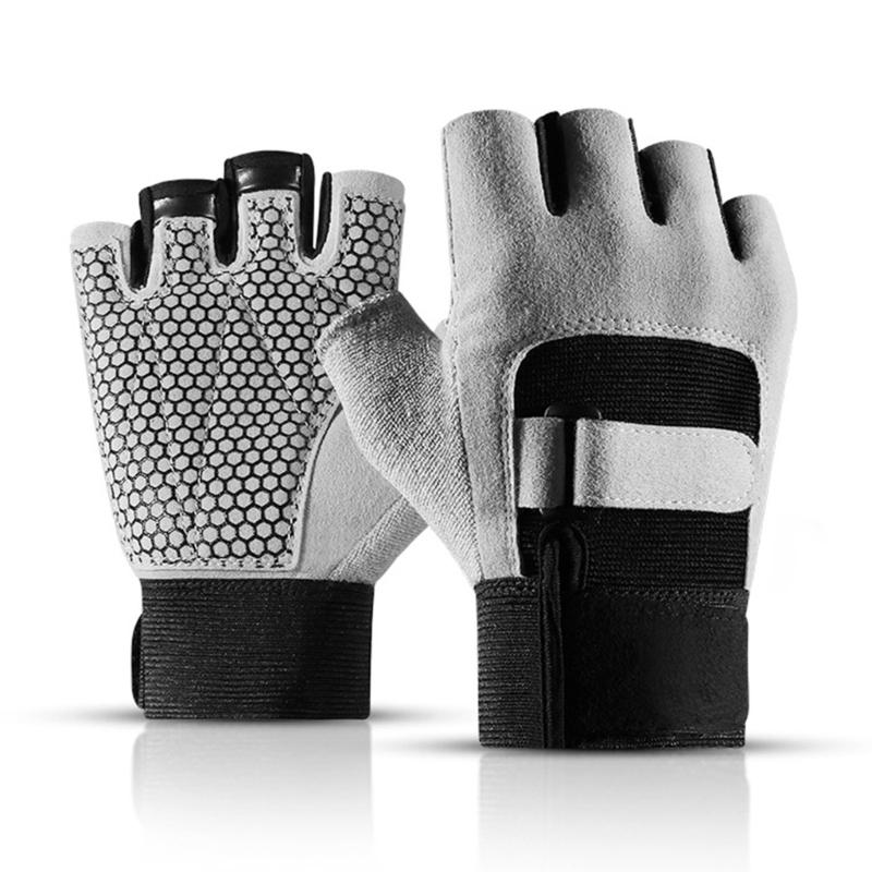 1pair Gym Gloves Weightlifting Mittens Outdoor Sports Gloves Breathable Gloves for Weightlifting