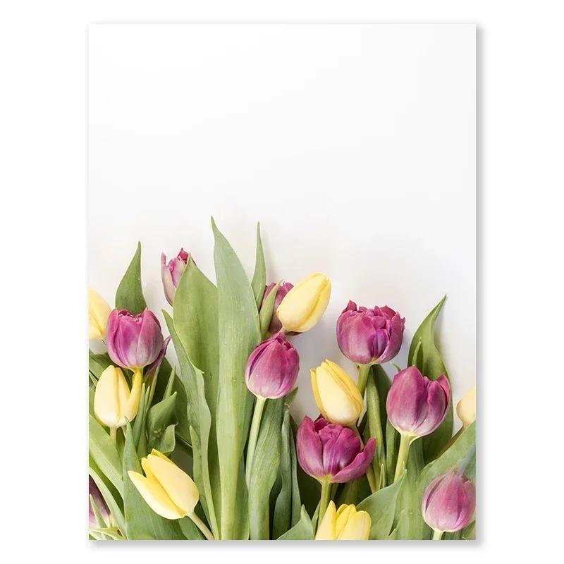 Boho Bunny And Flowers Decorative Easter Print Wall Art Poster Warm Modern Gallery Wall Living Room Decorative Canvas Painting