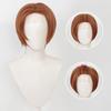 14 Zoll Cosplay Perücke Universelle Synthetische Spitzenfront-Perücke Kurze Anime-Perücke Mittelscheitel Gerade Cosplay-Perücke Mit Pony für den Alltag