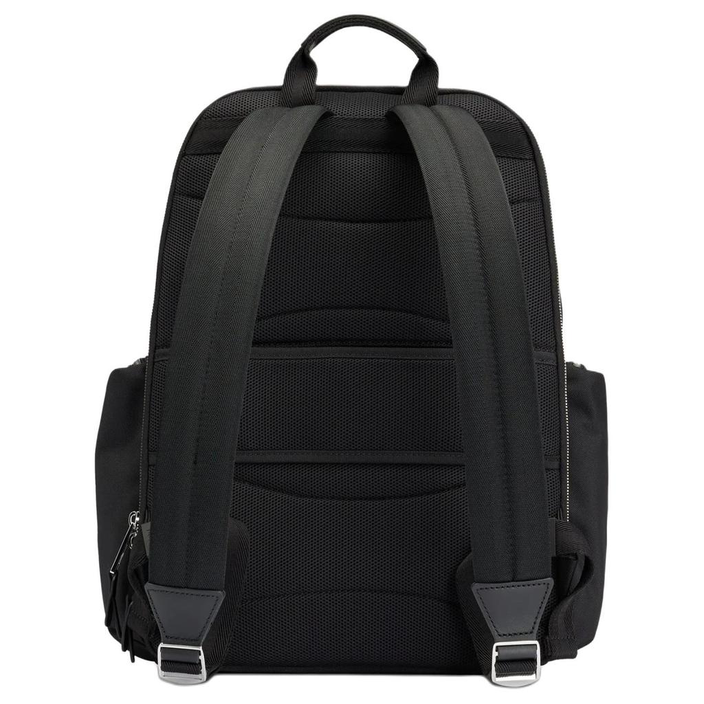 Hugo Boss Logo Letter Decorated Multi-Pocket Nylon Backpack Men backpack Black 50504306001