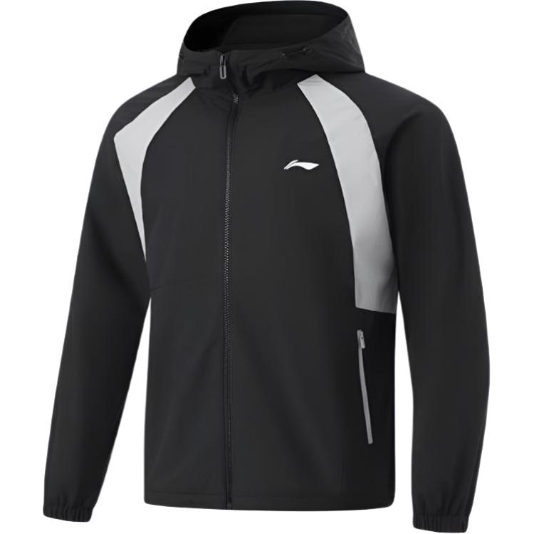 

Li Ning Весенняя Фитнес Серия Удобный Дышащий Свободный Повседневный Спортивный Ветрозащитный Мужской Верхняя одежда AFDU315-5 M